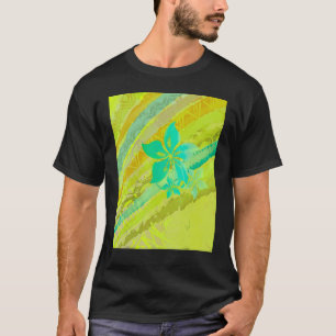 Hawaiianisch Polynesisch Tropisch Abstrakt T-Shirt