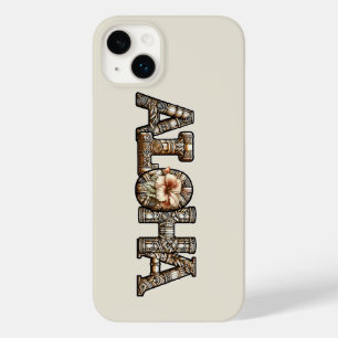Hawaiianisch Polynesischer Aloha-Bambus-Look Case-Mate iPhone 14 Plus Hülle