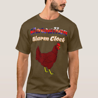 Hawaiianische Alarmuhr Funny Hawaii Huhn T-Shirt