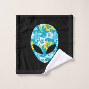 Hawaiianische Alien Head - Funny Alien Waschlappen