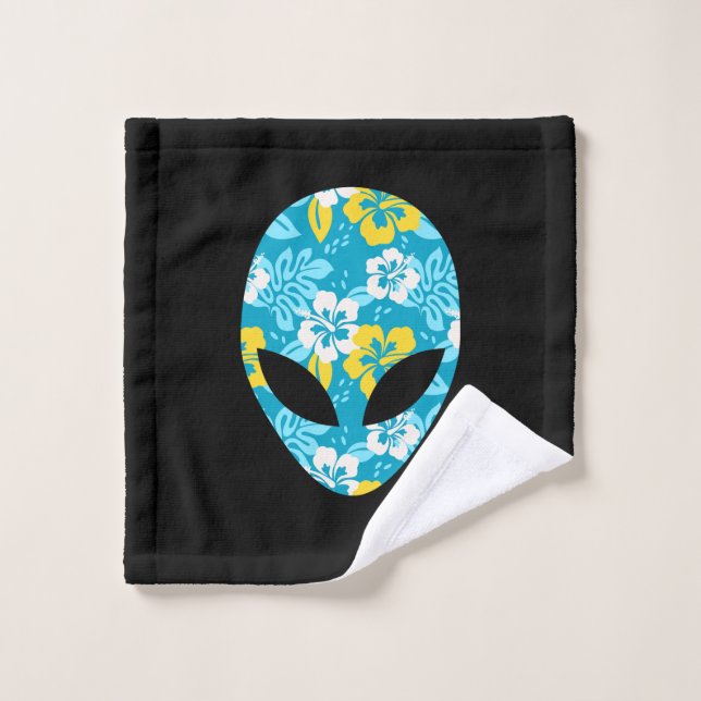 Hawaiianische Alien Head - Funny Alien Waschlappen (Waschlappen)