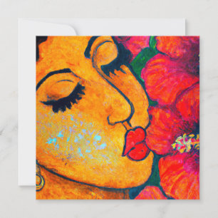 Hawaiianische Aloha-Kundenkarte leer