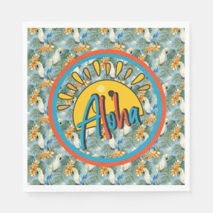 Hawaiianische Aloha Serviette