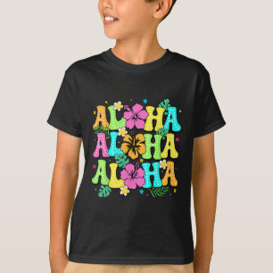 Hawaiianische Aloha-Tropical-Luau-Kostenparty Hawa T-Shirt