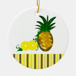Hawaiianische Ananas Keramikornament