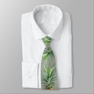 Hawaiianische Ananas Sage Green Krawatte