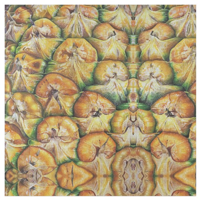 Hawaiianische Ananas Stoff (Nahaufnahme)
