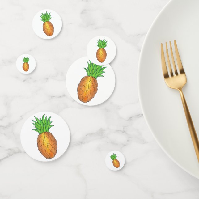 Hawaiianische Ananas Tropical Island Fruit Hawaii  Konfetti (Gruppe)