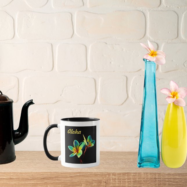 Hawaiianische ATEMBERAUBENDE Plumeria Wasserfarbe  Tasse (Von Creator hochgeladen)