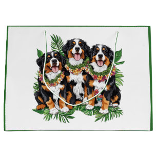 Hawaiianische Berner Sennenhunde Blumenlei Große Geschenktüte