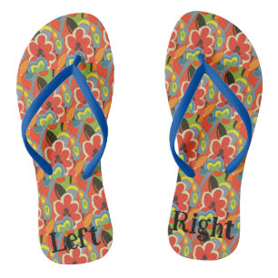 Hawaiianische Blätter, MAtisse Style Flip Flops