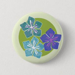 Hawaiianische Blume 1 Button