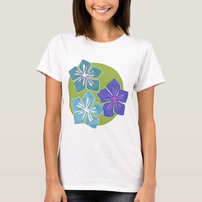 Hawaiianische Blume 1 T-Shirt (Vorderseite)