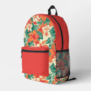 Hawaiianische Blume Bedruckter Rucksack
