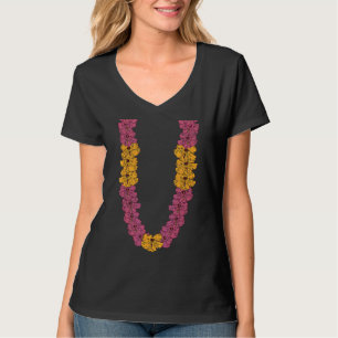 Hawaiianische Blume Kette Hibisken Sommerurlaub Le T-Shirt