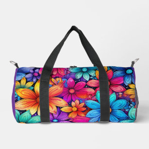 hawaiianische Blume, Lila Duffle Bag