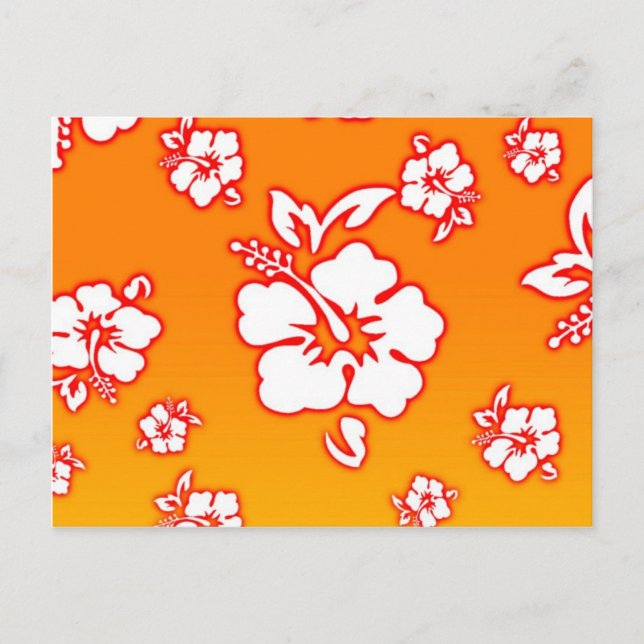 hawaiianische Blume Postkarte (Vorderseite)