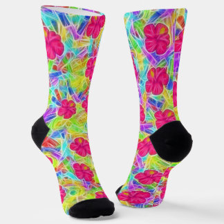 Hawaiianische Blume Socken