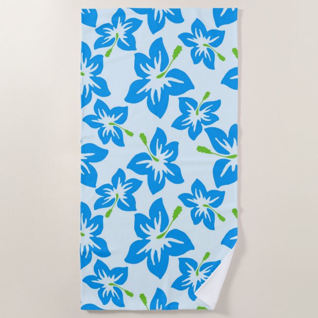 Hawaiianische Blume Strandtuch (Vorderseite)