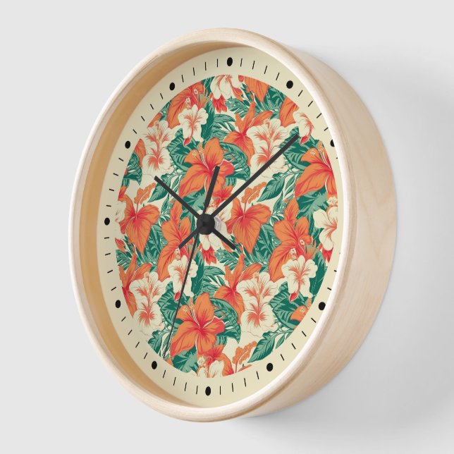 Hawaiianische Blume Uhr (Winkel)