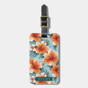 Hawaiianische Blumen Gepäckanhänger
