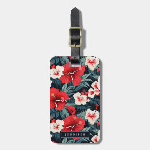 Hawaiianische Blumen-Gepäckanhänger Gepäckanhänger