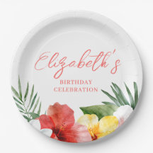 Hawaiianische Blumen zum Geburtstag
