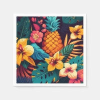 Hawaiianische Blüte tropisches Ananas Muster