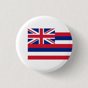 Hawaiianische Flagge, Flagge Hawaiis Button