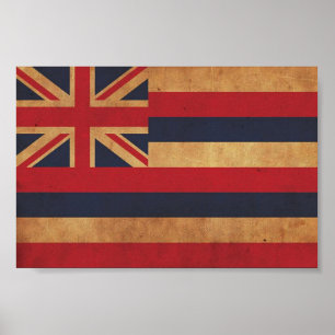 Hawaiianische Flagge Poster