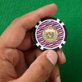 Hawaiianische Flagge & Siegel, Flagge von Hawaii Pokerchips