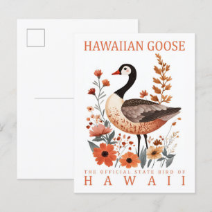 Hawaiianische Gans Vogel von Hawaii USA Reise Postkarte