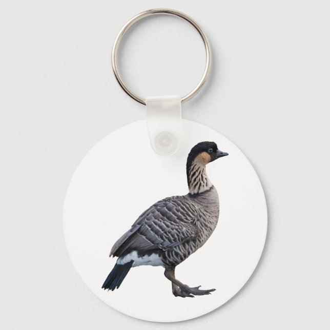 Hawaiianische Gänse (Nene) Schlüsselanhänger (Vorderseite)