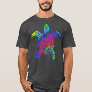 Hawaiianische Gefärbte Krawatte Meeresschildkröte, T-Shirt