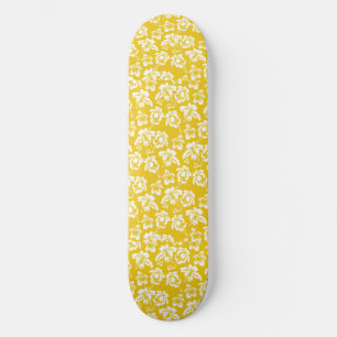Hawaiianische Gelbe Blume Skateboard