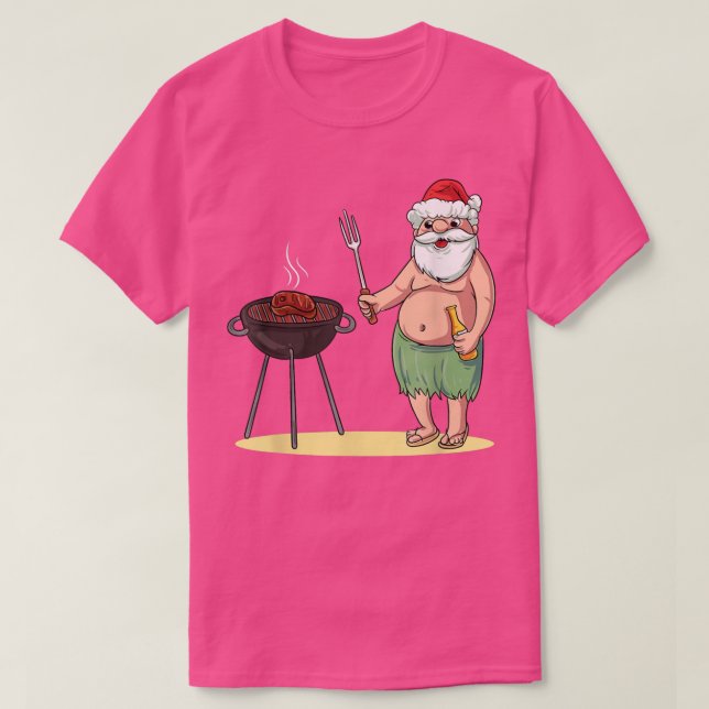 Hawaiianische GRILLEN Weihnachten im Juli T - Shir T-Shirt (Design vorne)
