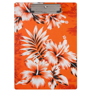 Hawaiianische Hibiskus-Blumen Hintergrund Klemmbrett