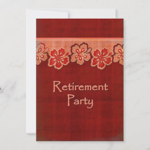 hawaiianische Hibiskus-Rente Einladung