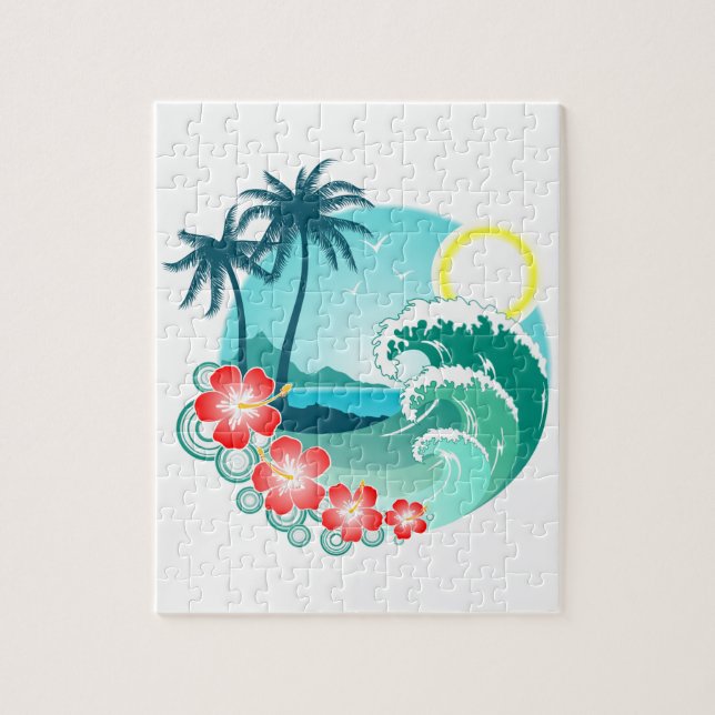 Hawaiianische Insel 2 Puzzle (Vertikal)