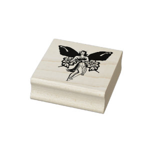 Hawaiianische Insel Hula Girl Orchid Gummistempel