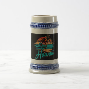 Hawaiianische Insel Tropisches Hawaii Urlaub Bierglas