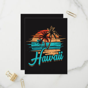 Hawaiianische Insel Tropisches Hawaii Urlaub Einladungspostkarte