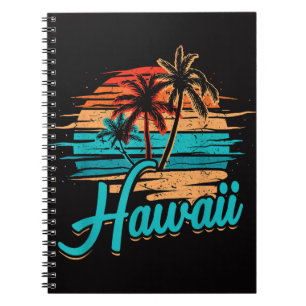 Hawaiianische Insel Tropisches Hawaii Urlaub Notizblock