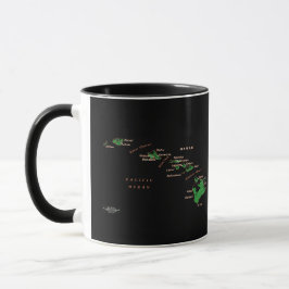 Hawaiianische Inselkarte Tasse