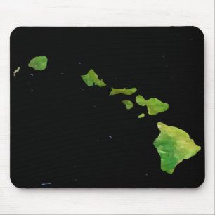 Hawaiianische Inselkette Abstrakter Kunst Mousepad