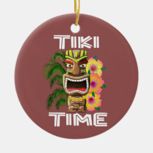 Hawaiianische Inseln Tiki Statue Keramik Ornament