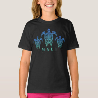 Hawaiianische Inseln Vintages Meer Schildkröte Sou T-Shirt