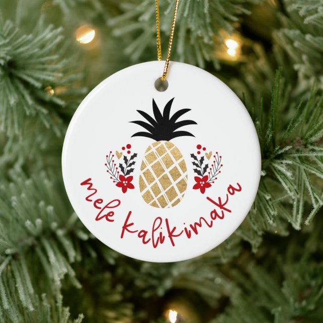 Hawaiianische Keramik Ornament (Baum)