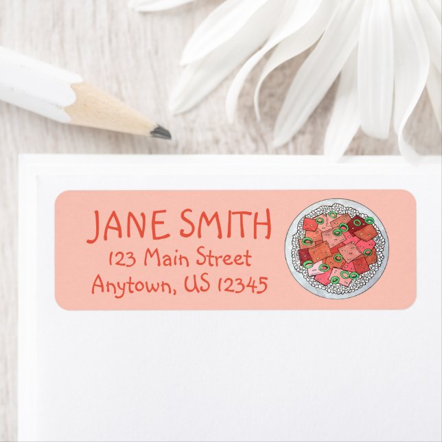 Hawaiianische Küche Ahi Tuna Poké Bowl Hawaii Food (Insitu)