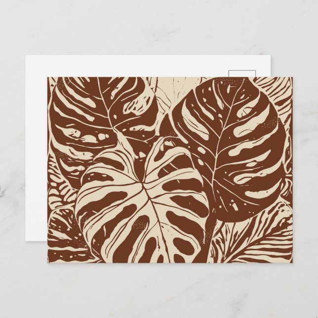 Hawaiianische Kunst Postkarte (Vorne/Hinten)